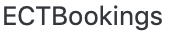 ECTBookings text