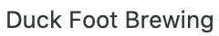 Duck Foot text