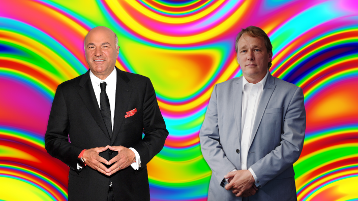 Kevin O'Leary and Mind Med cofounder standing together