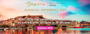 Desire Greek Cruise logo for 2023