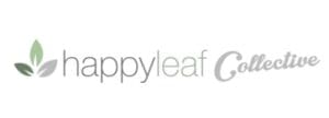 Happy Leaf Collective logo with a happy leaf.