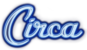 Circa Hotel and Casino logo with blue and white letters