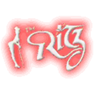 The Ritz Houston logo with red letters on a white background 