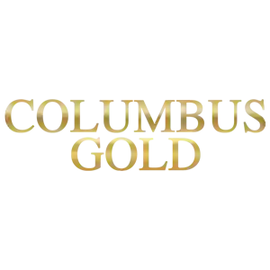 Columbus Gold logo with gold letters on a white background 