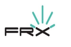 FRX Elyria logo with black letters on a white background